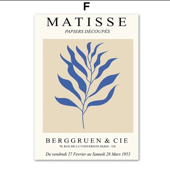 Matisse Prints 50x70cm - Picture 2 of 7